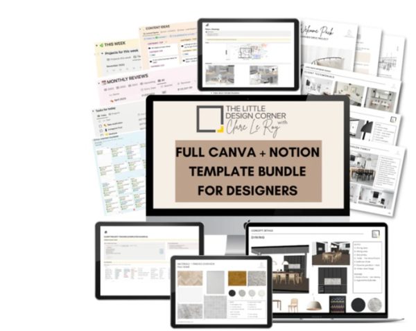 Clare Le Roy – Notion and Creators Canva Template Bundle