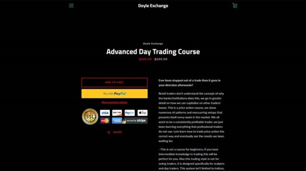 Doyle Exchange Advanced Day Trading Course